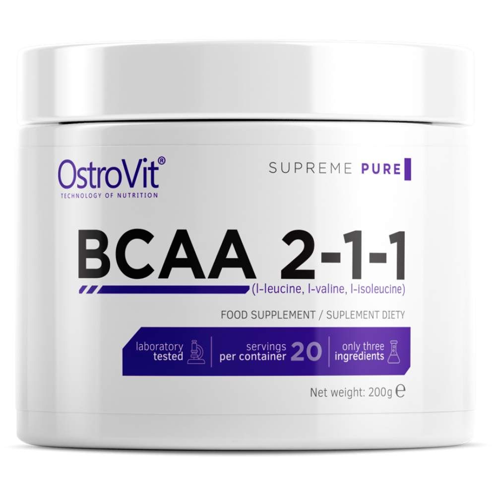 BCAA 2: 1: 1 poudre - 200 grammes