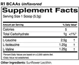 BCAAS sans arrachement | 100% micronisé 2: 1: 1 Formule BCAA - 318 grammes
