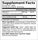 Meilleure vitamine C de 12 heures avec Pureway-C - 60 comprimés