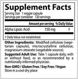 Meilleure acide lipoïque alpha 150 mg - 120 capsules