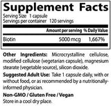 Meilleure biotine 5000 mcg - 120 capsules