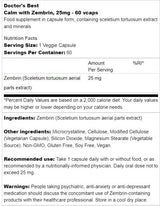 Meilleur calme avec Zembrin 25 mg - 60 capsules