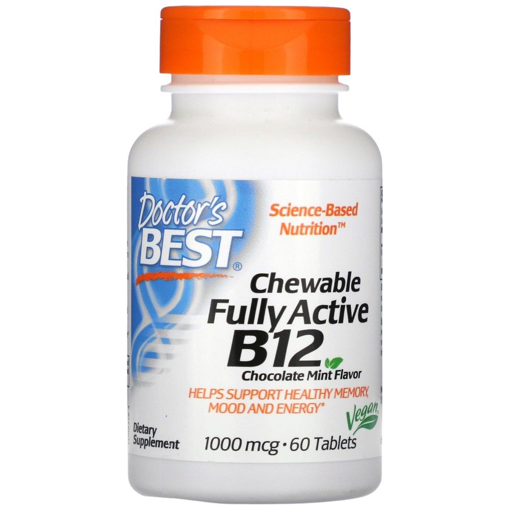MEILLEUR CHAWable entièrement actif B12/méthylcobalamine 1000 mcg - 60 comprimés à croquer
