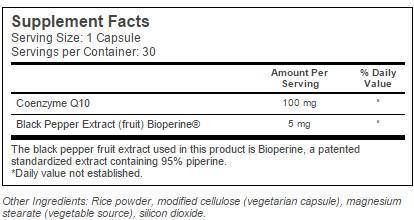 Meilleur COQ10 avec Bioperne 100 mg - 120 capsules