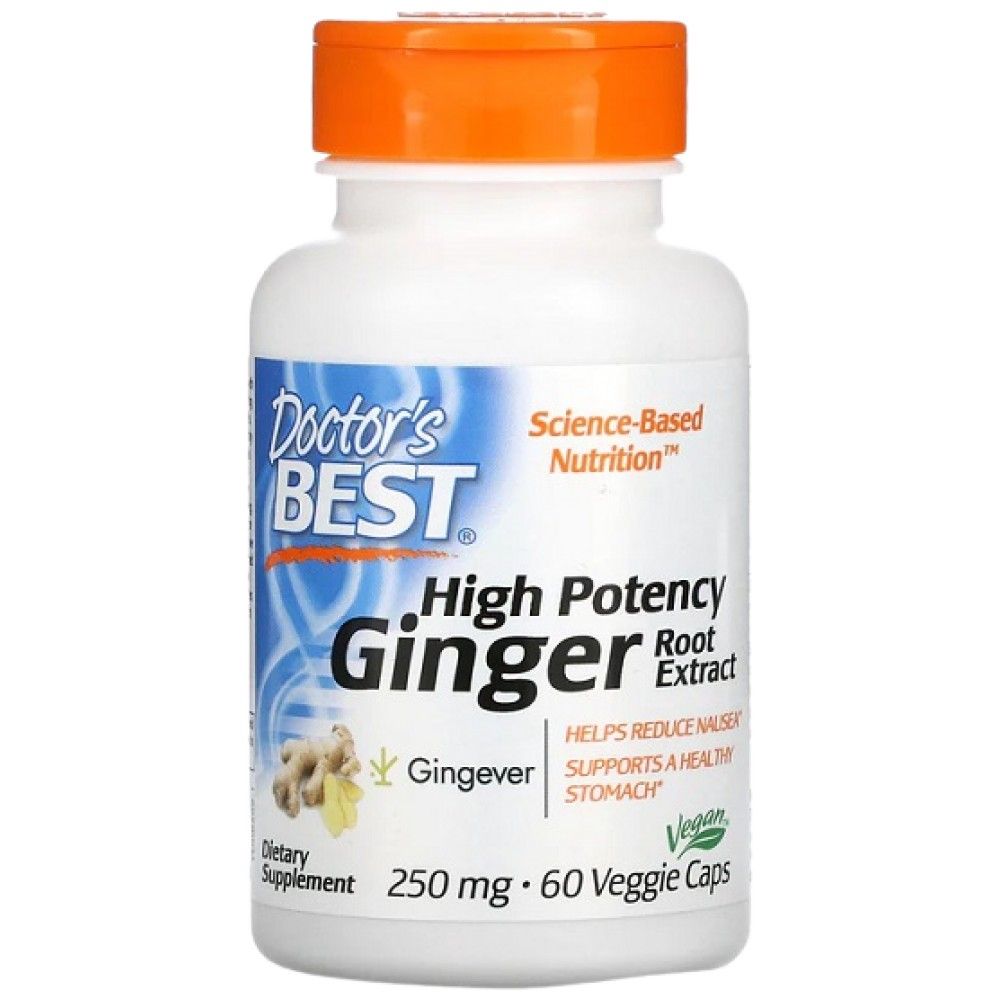 Meilleur extrait de racine de gingembre 250 mg | Puissance élevée - 60 capsules