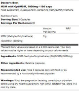 Meilleur MSM 1000 mg | Avec OptimSm - 360 capsules