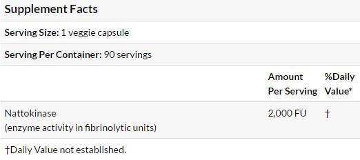 Meilleure nattokinase 2 000 Fus - 270 capsules