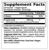 Meilleur acide R-lipoïque/Na-R-Ala stabilisé 100 mg - 60 capsules