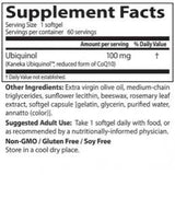 Meilleur ubiquinol kaneka qh 100 mg - 60 capsules de gel