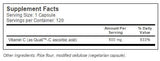 Meilleure vitamine C + Quali ™ C 500 mg - 120 capsules