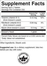 Brewer's Levure 500 mg 500 comprimés