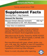 Extrait de bacopa 450 mg - 90 capsules