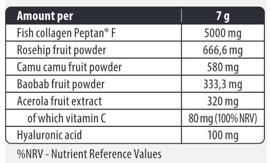 Collagène marin de beauté/avec superaliments et acide hyaluronique - 210 grammes