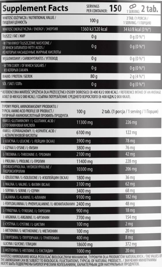 Beef Amino 2000 300 comprimés