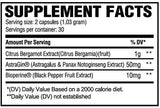Bergamote 1000 mg | avec astragin - 60 capsules