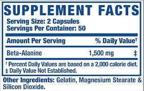 Beta-alanine XS - 100 capsules