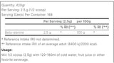 POUDRE BETA-ALANINE XS - 420 grammes