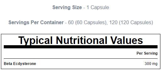 Beta-ecdysterone 60 capsules