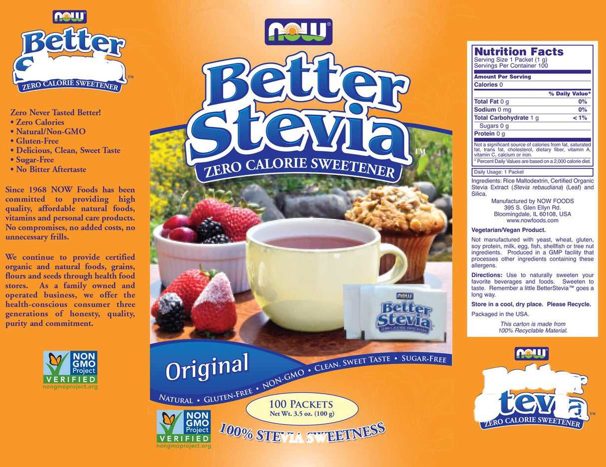 Meilleurs paquets d'origine Stevia® - 100 paquets