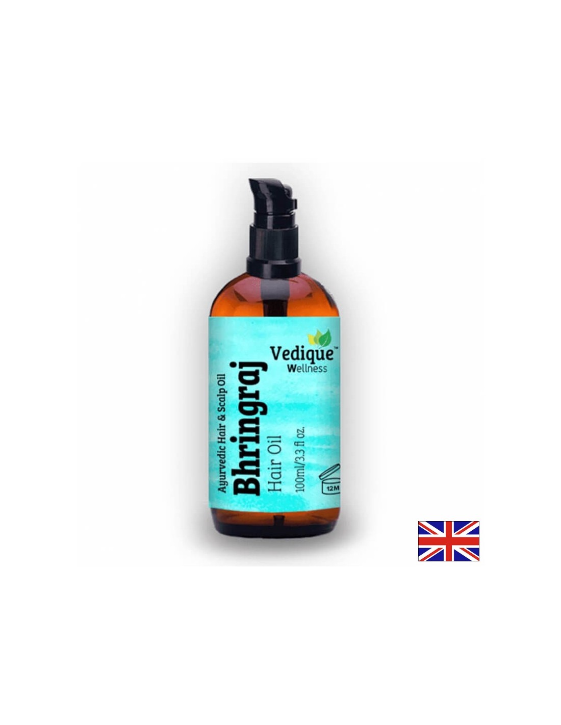 Huile Bhringraj - pour la perte de cheveux, les pellicules et les cheveux épuisés, 100 ml