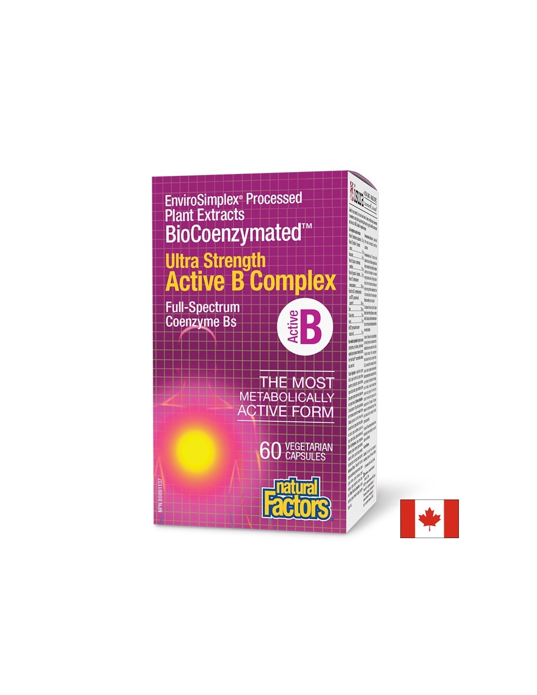 BioCoenzyMated ™ Active B-Complex Ultra Strength, 60 V Capsules