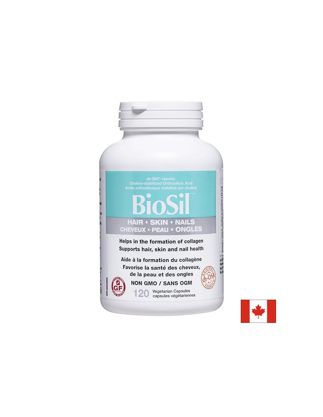 BioSil™ Cheveux, Peau et Ongles/ Cheveux, peau et ongles x 120 capsules <tc>Natural Factors</tc>
