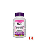 Biotine Extra Fort/Biotine extra fort, 10 000 mcg, 45 capsules <tc>Webber Naturals</tc>