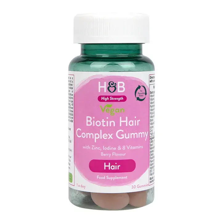 Complexe de cheveux de la biotine 30 Vegan Jelly Holland & Barrett