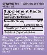 Biotin Plus Lutein/60 Tabs.