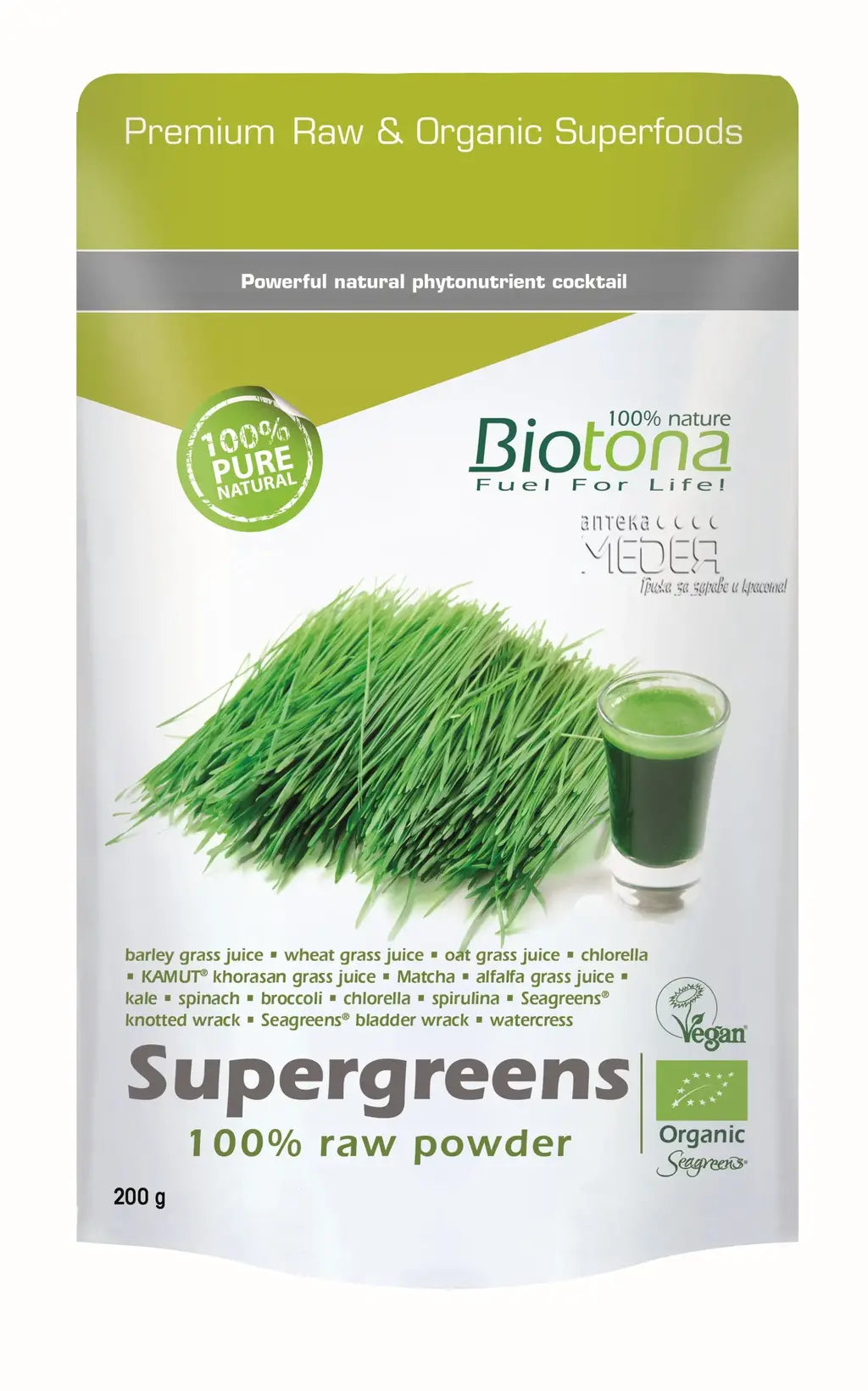 <tc>Biotona</tc> super légumes verts biologiques 200 g