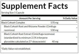 Cohosh noir (standardisé) 550 mg - 120 capsules