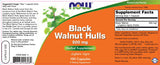 Couches de noix noires 500 mg - 100 capsules
