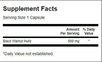 Couches de noix noires 500 mg - 60 capsules
