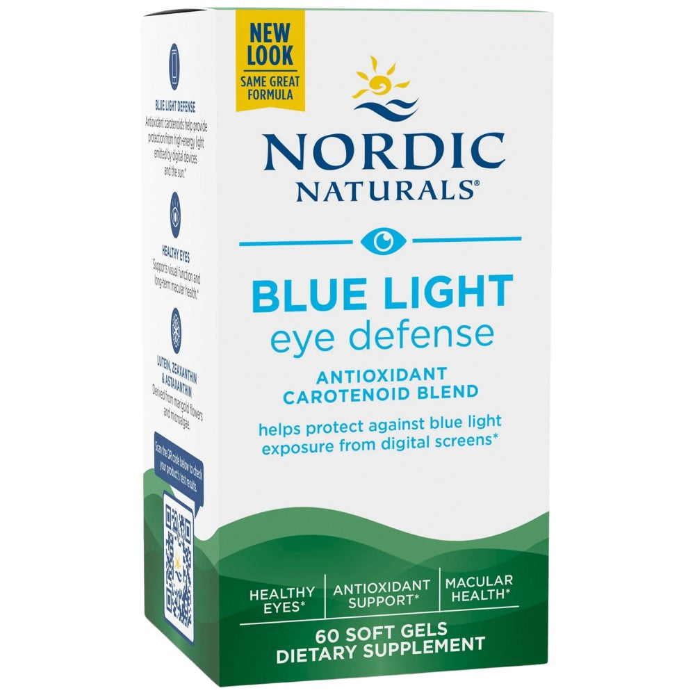 Défense oculaire légère bleue - 60 capsules de gel