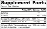 Borage (GLA) 1200 mg - 120 capsules de gel