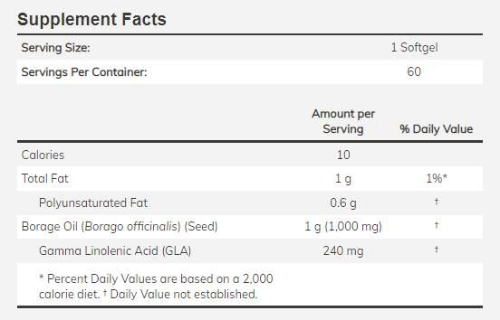 Huile de lait 1000 mg - 60 capsules de gel