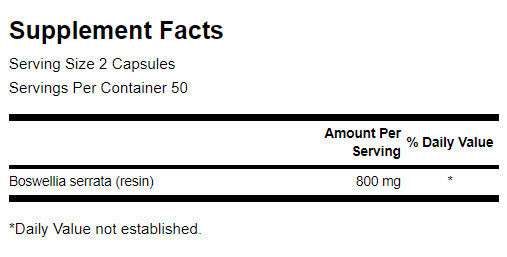 Boswellia 400 mg - 100 capsules