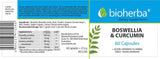 Boswellia et curcumine - 60 capsules