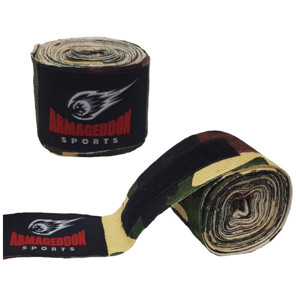 Enveloppe de la main de boxe 4,5 m - Bandages de boxe de camouflage 4,5 m 4,5 mètres