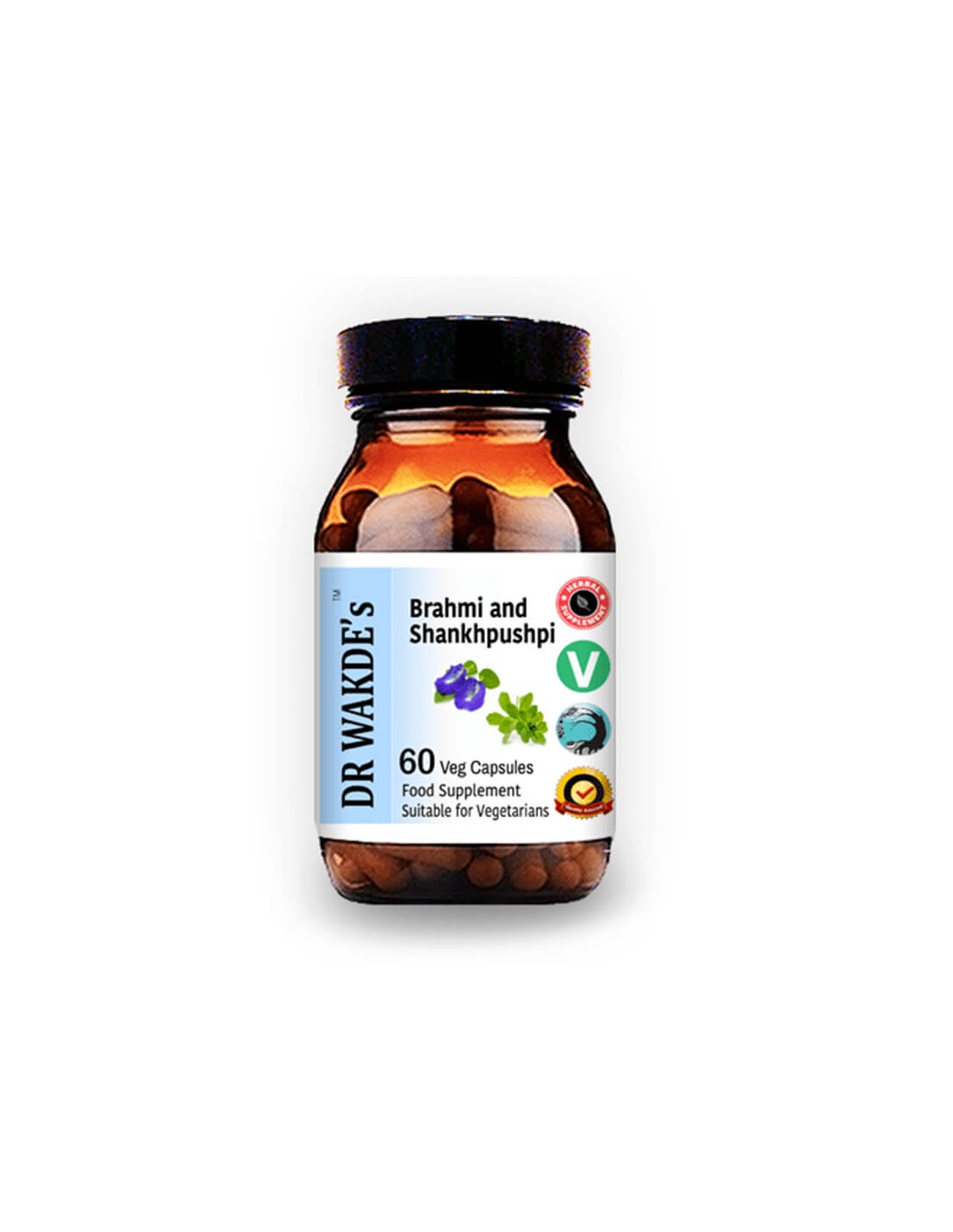 Brahmi & Shankhpushpi - stimule le cerveau et restaure les cellules nerveuses, 60 capsules