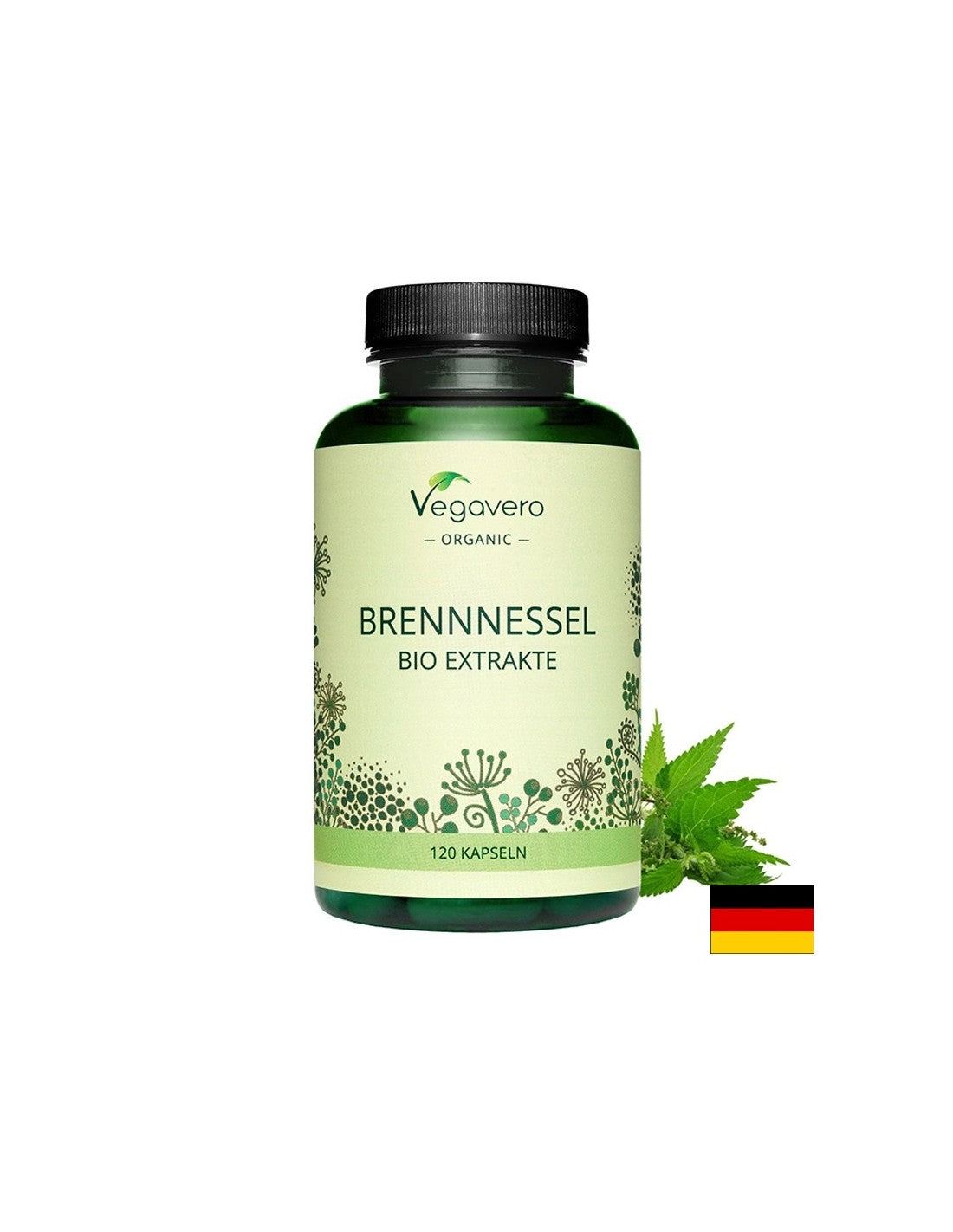 Extrait d'ortie bio - Brennessel Bio Extrakte, 120 gélules <tc>Vegavero</tc>