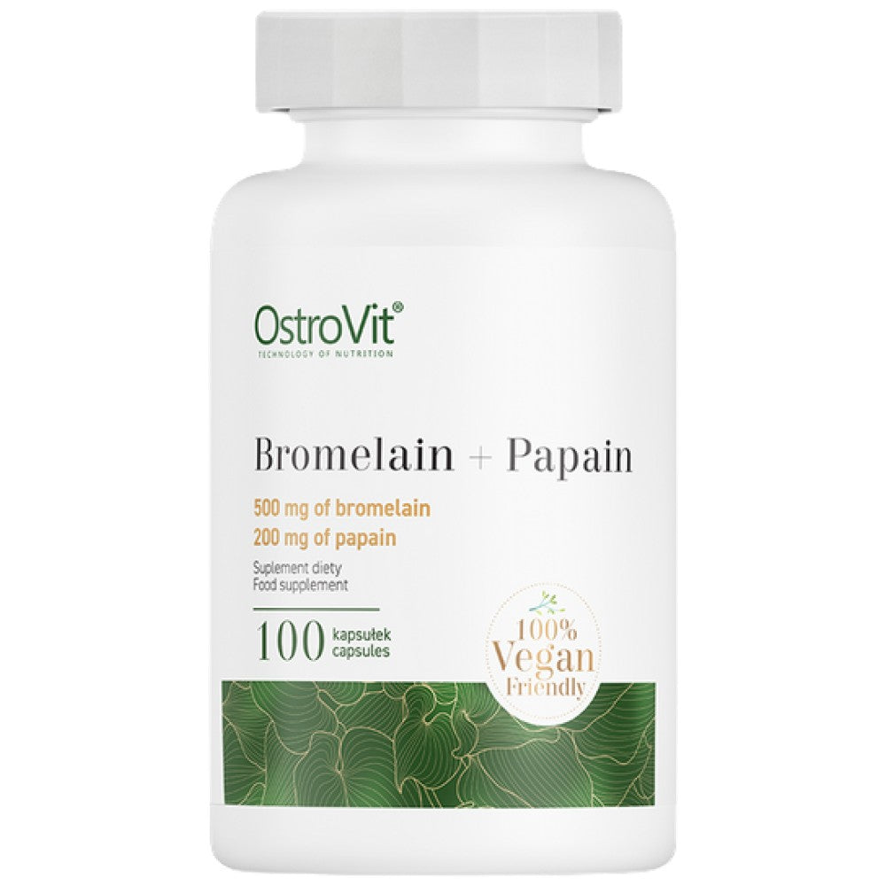 Bromelaine + enzymes de papaïne 100 capsules