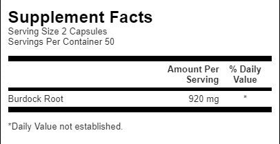 Racine de bardane 460 mg - 100 capsules