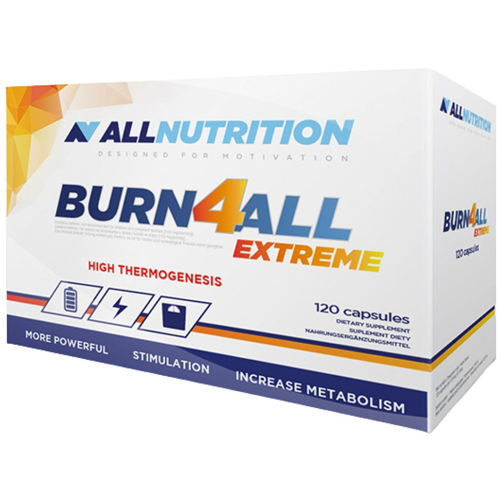 Burn4all Extreme | Thermogenèse élevée - 120 capsules