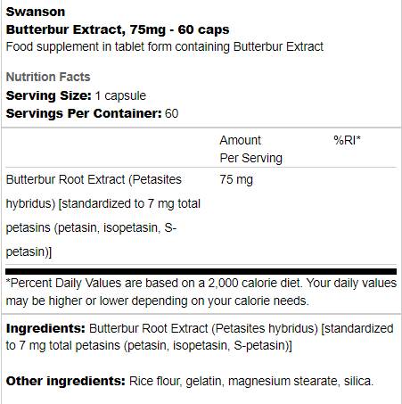 Extrait de beurre 75 mg 60 capsules
