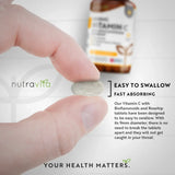 Vitamine C 1000 mg avec bioflavonoïdes et cynorhodon 180 <tc>Nutravita</tc> comprimés