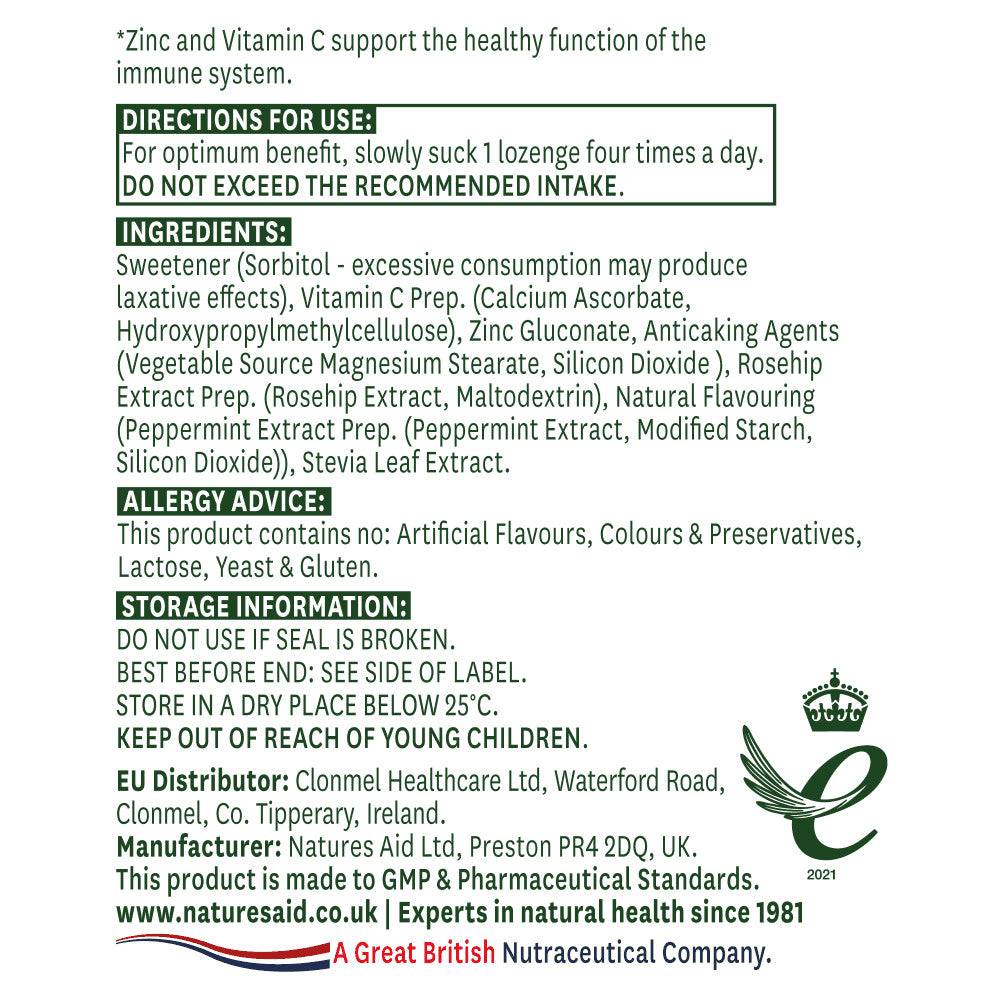 Zinc + vitamine C (zinc + vitamine C) 30 losanges naturesdaits