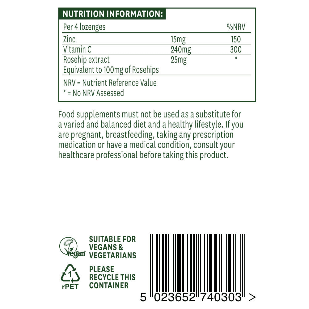Zinc + vitamine C (zinc + vitamine C) 30 losanges naturesdaits