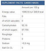 Carbo maxx 500 grammes