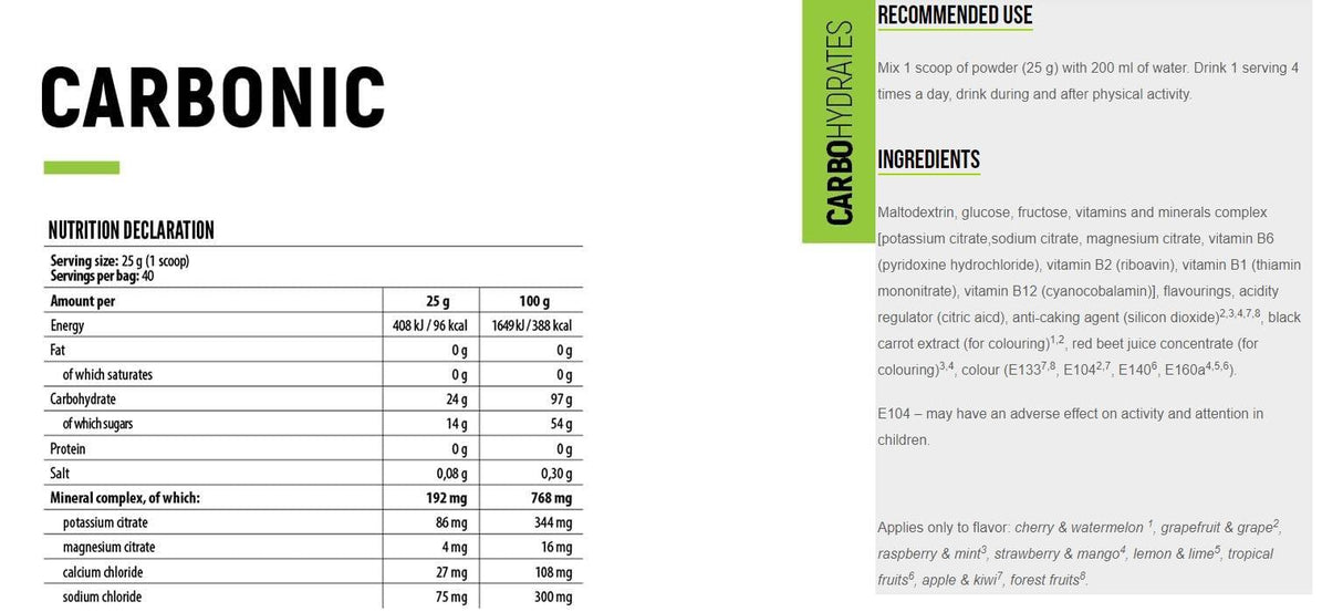 Carbonic - 1000 grammes